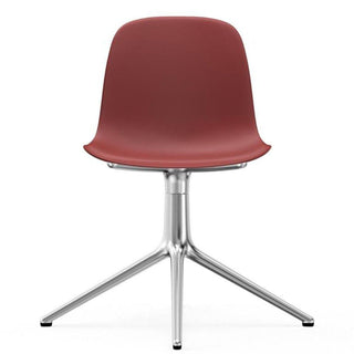 Normann Copenhagen Form polypropylene swivel chair with 4 aluminium legs - Buy now on ShopDecor - Discover the best products by NORMANN COPENHAGEN design