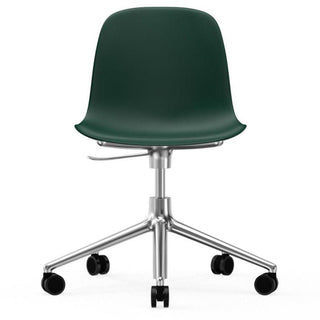 Normann Copenhagen Form polypropylene swivel chair with 5 wheels, aluminium legs and gas lift - Buy now on ShopDecor - Discover the best products by NORMANN COPENHAGEN design