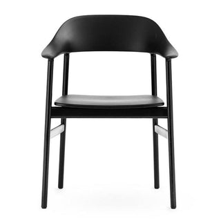 Normann Copenhagen Herit black polypropylene armchair with black oak legs - Buy now on ShopDecor - Discover the best products by NORMANN COPENHAGEN design