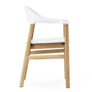 Normann Copenhagen Herit polypropylene armchair with oak legs - Buy now on ShopDecor - Discover the best products by NORMANN COPENHAGEN design