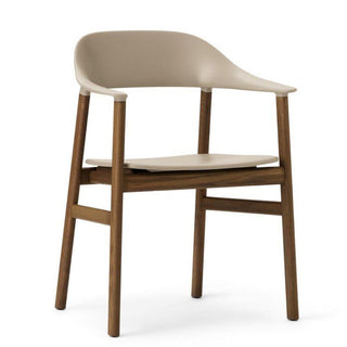 Normann Copenhagen Herit polypropylene armchair with smoked oak legs Normann Copenhagen Herit Sand - Buy now on ShopDecor - Discover the best products by NORMANN COPENHAGEN design