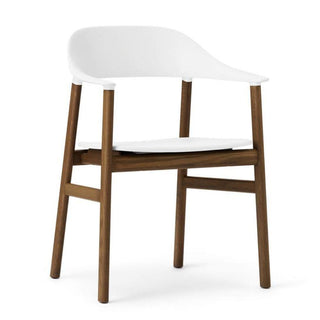 Normann Copenhagen Herit polypropylene armchair with smoked oak legs Normann Copenhagen Herit White - Buy now on ShopDecor - Discover the best products by NORMANN COPENHAGEN design