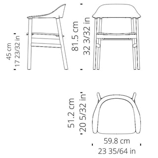 Normann Copenhagen Herit black polypropylene armchair with black oak legs - Buy now on ShopDecor - Discover the best products by NORMANN COPENHAGEN design