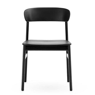 Normann Copenhagen Herit black polypropylene chair with black oak legs - Buy now on ShopDecor - Discover the best products by NORMANN COPENHAGEN design