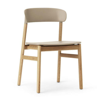 Normann Copenhagen Herit polypropylene chair with oak legs Normann Copenhagen Herit Sand - Buy now on ShopDecor - Discover the best products by NORMANN COPENHAGEN design