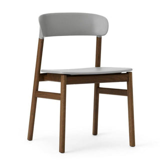 Normann Copenhagen Herit polypropylene chair with smoked oak legs Normann Copenhagen Herit Grey - Buy now on ShopDecor - Discover the best products by NORMANN COPENHAGEN design