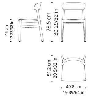 Normann Copenhagen Herit polypropylene chair with smoked oak legs - Buy now on ShopDecor - Discover the best products by NORMANN COPENHAGEN design