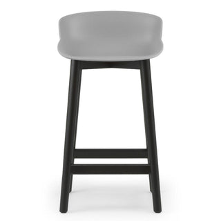 Normann Copenhagen Hyg black oak bar stool with polypropylene seat h. 65 cm. - Buy now on ShopDecor - Discover the best products by NORMANN COPENHAGEN design