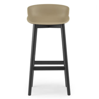 Normann Copenhagen Hyg black oak bar stool with polypropylene seat h. 75 cm. - Buy now on ShopDecor - Discover the best products by NORMANN COPENHAGEN design