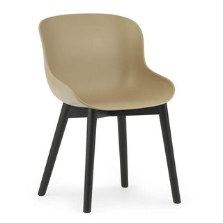 Normann Copenhagen Hyg polypropylene chair with black oak legs Normann Copenhagen Hyg Sand - Buy now on ShopDecor - Discover the best products by NORMANN COPENHAGEN design