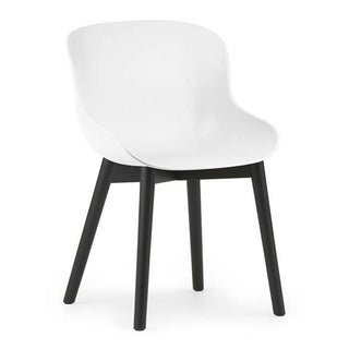 Normann Copenhagen Hyg polypropylene chair with black oak legs Normann Copenhagen Hyg White - Buy now on ShopDecor - Discover the best products by NORMANN COPENHAGEN design