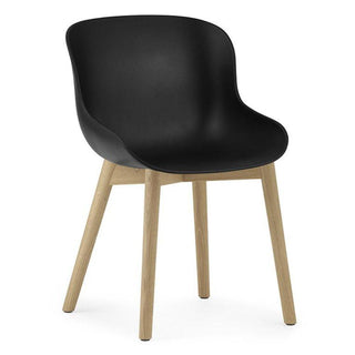 Normann Copenhagen Hyg polypropylene chair with oak legs Normann Copenhagen Hyg Black - Buy now on ShopDecor - Discover the best products by NORMANN COPENHAGEN design