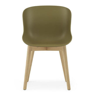 Normann Copenhagen Hyg polypropylene chair with oak legs - Buy now on ShopDecor - Discover the best products by NORMANN COPENHAGEN design