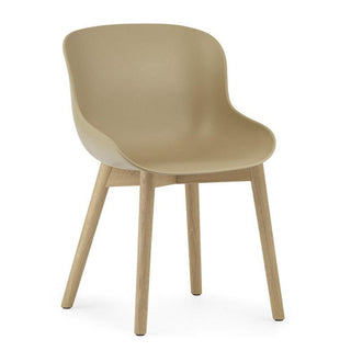 Normann Copenhagen Hyg polypropylene chair with oak legs Normann Copenhagen Hyg Sand - Buy now on ShopDecor - Discover the best products by NORMANN COPENHAGEN design