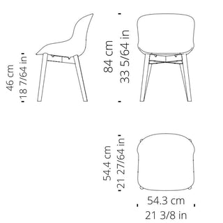 Normann Copenhagen Hyg polypropylene chair with oak legs - Buy now on ShopDecor - Discover the best products by NORMANN COPENHAGEN design