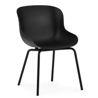 Normann Copenhagen Hyg polypropylene chair with steel legs Normann Copenhagen Herit Black - Buy now on ShopDecor - Discover the best products by NORMANN COPENHAGEN design