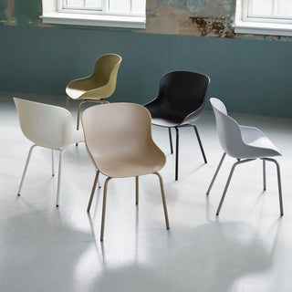 Normann Copenhagen Hyg polypropylene chair with steel legs - Buy now on ShopDecor - Discover the best products by NORMANN COPENHAGEN design