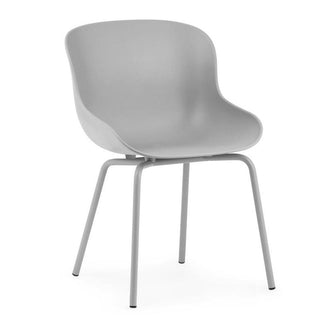 Normann Copenhagen Hyg polypropylene chair with steel legs Normann Copenhagen Herit Grey - Buy now on ShopDecor - Discover the best products by NORMANN COPENHAGEN design