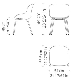 Normann Copenhagen Hyg polypropylene chair with steel legs - Buy now on ShopDecor - Discover the best products by NORMANN COPENHAGEN design