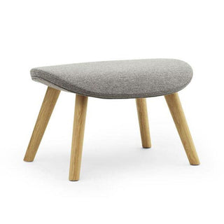 Normann Copenhagen Hyg footstool upholstery fabric with oak structure Buy on Shopdecor NORMANN COPENHAGEN collections
