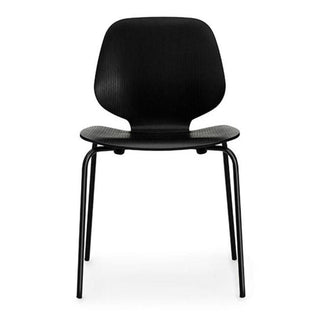 Normann Copenhagen My Chair oak stackable chair with black steel legs - Buy now on ShopDecor - Discover the best products by NORMANN COPENHAGEN design