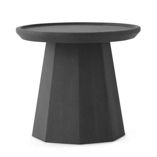 Normann Copenhagen Pine Small wooden table diam. 45 cm. Normann Copenhagen Pine Dark Grey - Buy now on ShopDecor - Discover the best products by NORMANN COPENHAGEN design