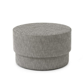 Normann Copenhagen Silo Medium upholstery pouf in fabric diam. 70 cm. Normann Copenhagen Silo Black Albagia 201 - Buy now on ShopDecor - Discover the best products by NORMANN COPENHAGEN design