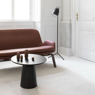 Normann Copenhagen Turn adjustable steel table diam. 55 cm. with ash top - Buy now on ShopDecor - Discover the best products by NORMANN COPENHAGEN design