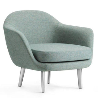 Normann Copenhagen Sum armchair full upholstery fabric with aluminium structure Normann Copenhagen Sum Main Line flax MLF24 - Buy now on ShopDecor - Discover the best products by NORMANN COPENHAGEN design