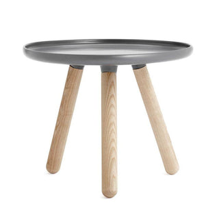 Normann Copenhagen Tablo Small table with plastic top diam. 50 cm. and ash legs Normann Copenhagen Tablo Grey - Buy now on ShopDecor - Discover the best products by NORMANN COPENHAGEN design