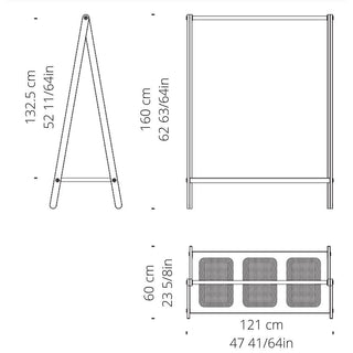 Normann Copenhagen Toj Clothes Rack Large h. 160 cm. - Buy now on ShopDecor - Discover the best products by NORMANN COPENHAGEN design