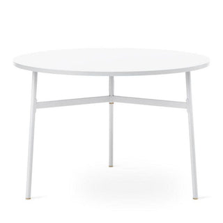 Normann Copenhagen Union table with laminate top diam. 110 cm, h. 74.5 cm. and steel legs - Buy now on ShopDecor - Discover the best products by NORMANN COPENHAGEN design