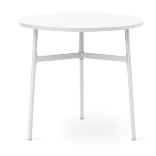 Normann Copenhagen Union table with laminate top diam. 80 cm, h. 74.5 cm. and steel legs - Buy now on ShopDecor - Discover the best products by NORMANN COPENHAGEN design