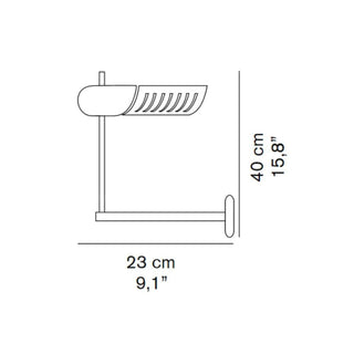 OLuce Colombo 761 wall/ceiling lamp LED bronze/black - Buy now on ShopDecor - Discover the best products by OLUCE design