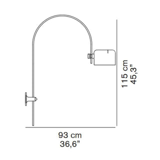 OLuce Coupé 1158 wall/ceiling lamp by Joe Colombo - Buy now on ShopDecor - Discover the best products by OLUCE design