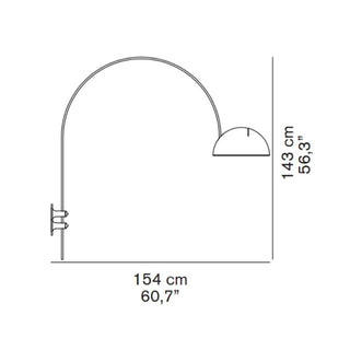 OLuce Coupé 1159/R wall/ceiling lamp by Joe Colombo - Buy now on ShopDecor - Discover the best products by OLUCE design