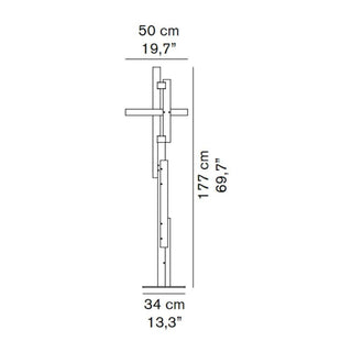 OLuce Las 376 LED floor lamp black/grey by Mist-O - Buy now on ShopDecor - Discover the best products by OLUCE design