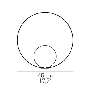 OLuce Siro 288 LED table lamp satin bronze diam 45 cm. - Buy now on ShopDecor - Discover the best products by OLUCE design