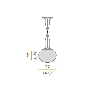 Panzeri Gilbert suspension lamp LED diam. 37 cm by Studio Tecnico Panzeri - Buy now on ShopDecor - Discover the best products by PANZERI design