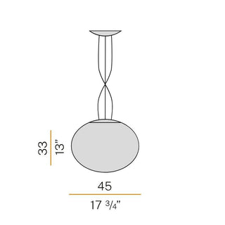 Panzeri Gilbert suspension lamp LED diam. 45 cm by Studio Tecnico Panzeri - Buy now on ShopDecor - Discover the best products by PANZERI design