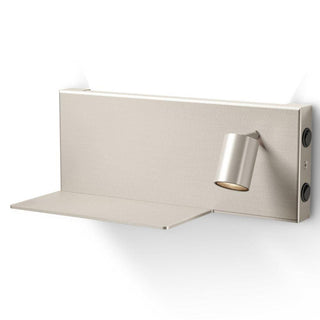 Panzeri Jay wall lamp LED with left shelf by Studio Tecnico Panzeri Panzeri Titanium - Buy now on ShopDecor - Discover the best products by PANZERI design