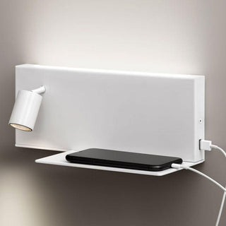 Panzeri Jay wall lamp LED with right shelf by Studio Tecnico Panzeri - Buy now on ShopDecor - Discover the best products by PANZERI design