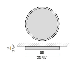 Panzeri Planet Ring ceiling/wall lamp LED white diam. 70 cm - Buy now on ShopDecor - Discover the best products by PANZERI design