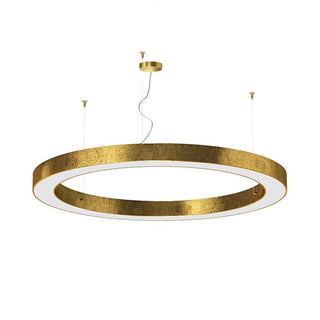 Panzeri Silver Ring suspension lamp LED diam. 120 cm Panzeri Gold leaf - Buy now on ShopDecor - Discover the best products by PANZERI design