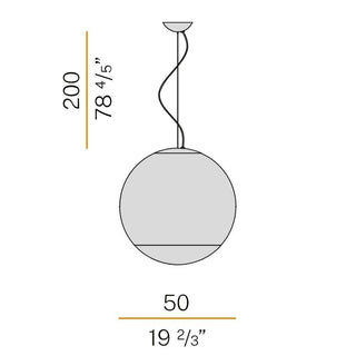 Panzeri Smoke suspension lamp LED diam. 50 cm by Silvia Poma - Buy now on ShopDecor - Discover the best products by PANZERI design