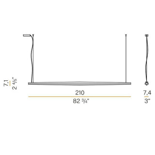 Panzeri Viisi suspension lamp LED 210 cm by Minelli - Fossati - Buy now on ShopDecor - Discover the best products by PANZERI design