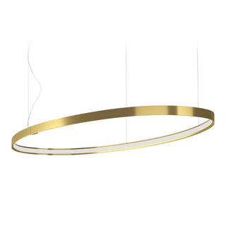 Panzeri Zero Ellipse suspension lamp by Enzo Panzeri Panzeri Satin brass - Buy now on ShopDecor - Discover the best products by PANZERI design