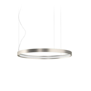 Panzeri Zero Round suspension lamp LED diam. 50 cm Panzeri Titanium - Buy now on ShopDecor - Discover the best products by PANZERI design
