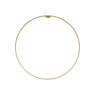 Panzeri Zero Round Vertical suspension lamp diam. 75 cm Panzeri Satin brass - Buy now on ShopDecor - Discover the best products by PANZERI design