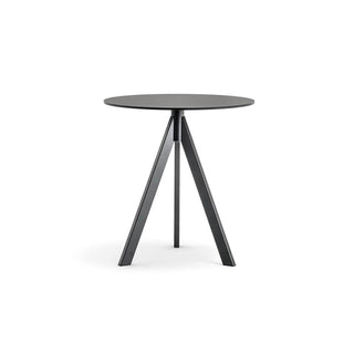 Pedrali Arki-Base ARK3 table with top diam.70 cm. Black - Buy now on ShopDecor - Discover the best products by PEDRALI design